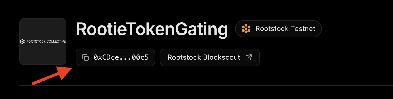 Thirdweb - Copy Contract Address